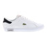 Lacoste Powercourt 124 2 SMA Mens White Leather Lifestyle Sneakers Shoes