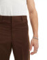 ASOS DESIGN smart flared trouser in brown