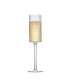 Фото #2 товара Elle Ribbed Stemmed Champagne Glass 2 Piece Set