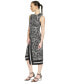 Фото #9 товара Women's Zebra-Print Faux Wrap Midi Dress