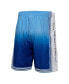 Men's Light Blue and Blue Los Angeles Lakers 1996/97 Hardwood Classics Fadeaway Reload 3.0 Swingman Shorts