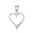 Фото #1 товара Gentle silver pendant Heart AGH634L