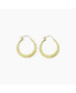 Sanctuary Project by Hammered Hoop Earrings Gold