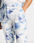 Фото #4 товара ASOS DESIGN skinny suit trousers in white and blue print