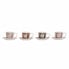Piece Coffee Cup Set DKD Home Decor White Brown Pink 90 ml 4 Pieces