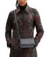 ფოტო #7 პროდუქტის Luxe Refined Calf Leather Bandit Crossbody Bag