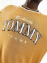 Tommy Jeans relaxed varsity jumper in camel