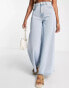 ONLY Giulia wide leg jeans in light blue denim