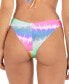 Фото #2 товара Junior's Tie-Dyed Rainbow Ombre Bikini Bottoms