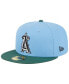 Фото #4 товара Men's Sky Blue, Cilantro Los Angeles Angels 2002 World Series 59FIFTY Fitted Hat
