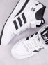 Фото #2 товара adidas Originals Forum Mid trainers in white and black