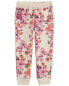 Baby Floral Print Fleece Joggers 12M