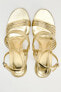 METALLIC STRAP SANDALS