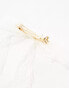 ASOS DESIGN bow hair clip with lace detail in ivory