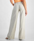 ფოტო #2 პროდუქტის Women's Embellished Mid Rise Wide Leg Jeans