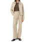 ფოტო #4 პროდუქტის Women's Annie Paper Bag Drawstring Cotton Pull-On Pants