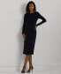 Women's Wrap-Overlay Sheath Dress