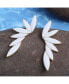 ფოტო #3 პროდუქტის Women's White Wing Drop Earrings