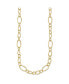 Фото #2 товара 18k Yellow Gold Textured Fancy Link Necklace