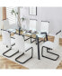 Rectangular Glass Dining Set with 4 Chairs