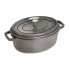 Zwilling STAUB LA COCOTTE - Casserole baking dish - Oval - Cast iron - Ceramic - Gas - Halogen - Induction - Sealed plate - Graphite - Grey - Enamel