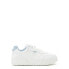 Фото #3 товара Avia Platform Court Sneakers Women's 11 White Lace Up Wipe Clean Solid