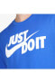 Фото #4 товара NİKE T-SHIRT BLEU/BLANC HOMME NIKE JUST DO IT SWOOSH