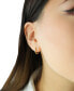 ფოტო #2 პროდუქტის Diamond Mini Cluster Small Hoop Earrings (1/10 ct. t.w.) in Gold Vermeil, Created for Macy's