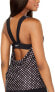 Фото #2 товара Nike 259036 Women's Printed Open-Back Tankini Top Swimwear Size Small