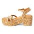 BEACH by Matisse Mykonos Espadrille Platform Womens Beige, Brown Casual Sandals
