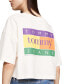 Women's Oversized Cropped Summer Flag T-Shirt