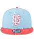 Фото #2 товара Men's Light Blue, Red San Francisco Giants Spring Basic Two-Tone 9FIFTY Snapback Hat