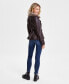 ფოტო #3 პროდუქტის Women's Faux-Fur-Trim Faux-Leather Asymmetric Belted Moto Jacket