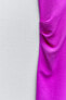 Фото #10 товара Кружевное платье из струящейся ткани со сборками ZARA