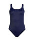Фото #2 товара Petite Chlorine Resistant High Leg Soft Cup Tugless Sporty One Piece Swimsuit