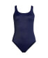 Petite Chlorine Resistant High Leg Soft Cup Tugless Sporty One Piece Swimsuit