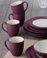 Фото #9 товара Набор посуды Noritake Colorwave Rim Burgundy, 16 предметов, обслуживание на 4 персоны
