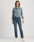 ფოტო #1 პროდუქტის Petite Mid-Rise Straight Jean, Petite & Petite Short Lengths