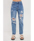 ფოტო #1 პროდუქტის Women's Medium Wash 90s Full Length Denim Jeans