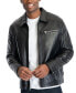 ფოტო #7 პროდუქტის Men's James Dean Leather Jacket, Created for Macy's