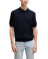 Фото #1 товара Men's Embroidered Logo Short-Sleeved Polo Sweater
