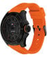 ფოტო #3 პროდუქტის Men's Orange Silicone Watch 46mm