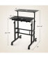 Mobile Standing Desk Rolling Adjustable Laptop Cart Home Office