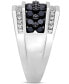 Men's Black & White Diamond Ring (2 ct. t.w.) in 10k White Gold