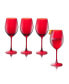 Фото #1 товара Бокалы для вина Qualia Glass Carnival All Purpose 20 унций, набор из 4 шт.
