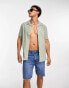 Фото #1 товара Selected Homme cotton short sleeve shirt in sage