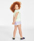 ფოტო #1 პროდუქტის Little Girls Dri-Fit Short Sleeve T-shirt and Shorts Set