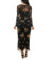 Фото #2 товара Juniors' Floral-Print Ruched Bodycon Dress