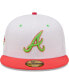 ფოტო #3 პროდუქტის Men's White and Coral Atlanta Braves 1995 World Series Strawberry Lolli 59FIFTY Fitted Hat