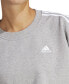 Фото #5 товара Women's Three-Stripe Cropped Crewneck Sweatshirt